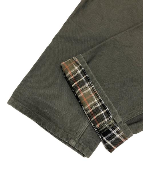 CarHartt（カーハート）CarHartt (カーハート) チェックネルライニングペインターパンツ カーキ サイズ:33×30の古着・服飾アイテム