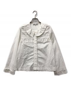 中古・古着通販】YORI (ヨリ) フクレリボンブラウス ホワイト サイズ