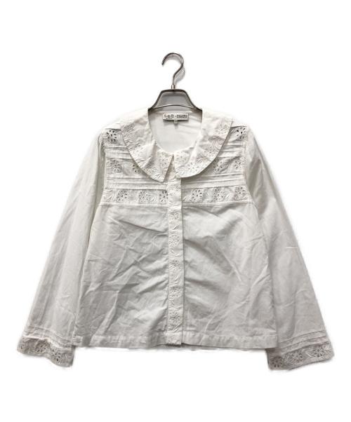 sea NEW YORK（シー ニューヨーク）sea NEW YORK (シー ニューヨーク) PALOMA VINTAGE (パロマヴィンテージ) アイレット ブラウス ホワイト サイズ:XSの古着・服飾アイテム