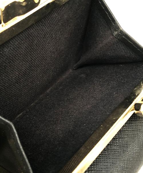 Vivienne Westwood（ヴィヴィアンウエストウッド）Vivienne Westwood (ヴィヴィアンウエストウッド) がま口3つ折り財布 ブラックの古着・服飾アイテム