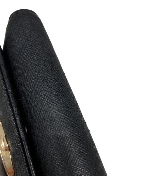 Vivienne Westwood（ヴィヴィアンウエストウッド）Vivienne Westwood (ヴィヴィアンウエストウッド) がま口3つ折り財布 ブラックの古着・服飾アイテム