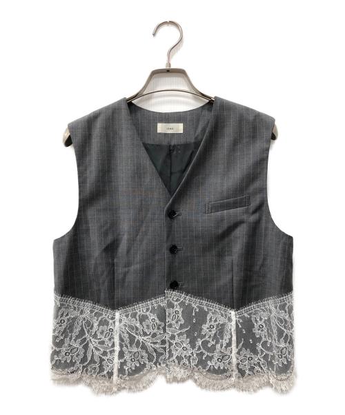 IENA（イエナ）IENA (イエナ) ヘムレースジレ グレー サイズ:FREEの古着・服飾アイテム