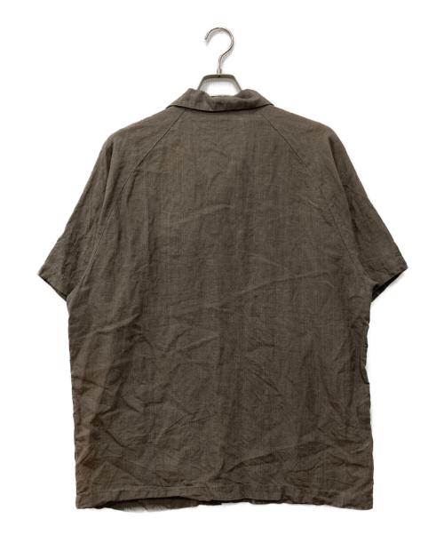 Patagonia（パタゴニア）Patagonia (パタゴニア) Pataloha Hemp Open Collar S/S Shirt ブラウン サイズ:Mの古着・服飾アイテム