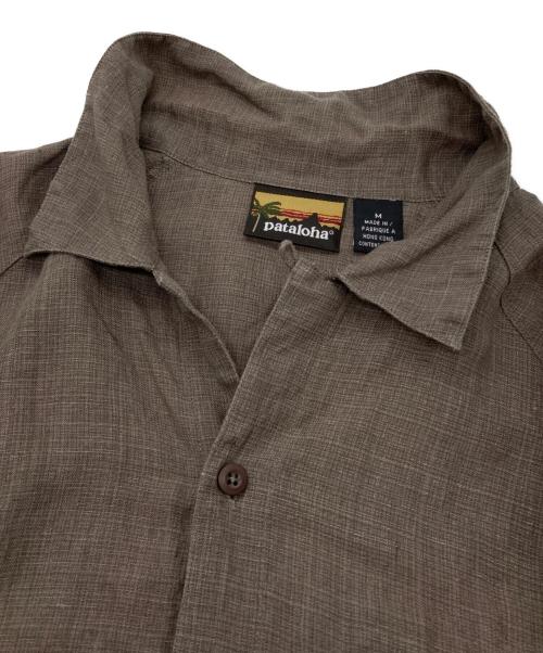 Patagonia（パタゴニア）Patagonia (パタゴニア) Pataloha Hemp Open Collar S/S Shirt ブラウン サイズ:Mの古着・服飾アイテム