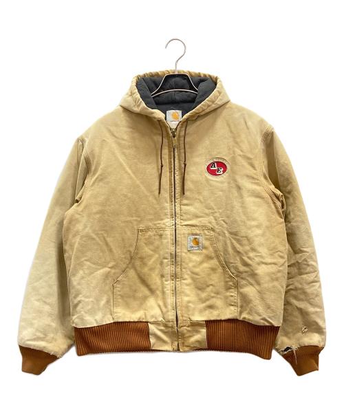 CarHartt（カーハート）CarHartt (カーハート) 企業刺繍ロゴ アクティブジャケット ベージュ サイズ:不明の古着・服飾アイテム
