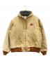 CarHartt（カーハート）の古着「企業刺繍ロゴ アクティブジャケット」｜ベージュ