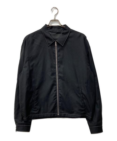 PRADA（プラダ）PRADA (プラダ) トライアングルロゴジップジャケット ブラック サイズ:XLの古着・服飾アイテム