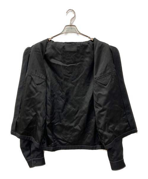 PRADA（プラダ）PRADA (プラダ) トライアングルロゴジップジャケット ブラック サイズ:XLの古着・服飾アイテム
