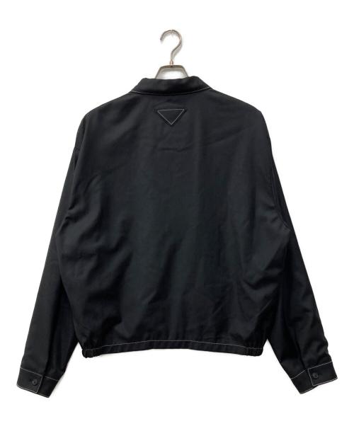PRADA（プラダ）PRADA (プラダ) トライアングルロゴジップジャケット ブラック サイズ:XLの古着・服飾アイテム