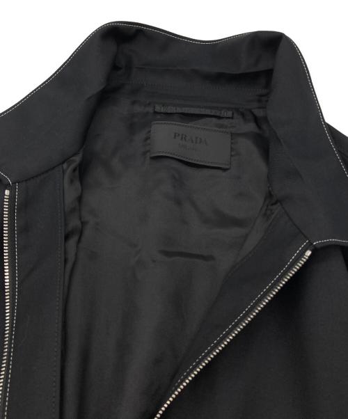 PRADA（プラダ）PRADA (プラダ) トライアングルロゴジップジャケット ブラック サイズ:XLの古着・服飾アイテム