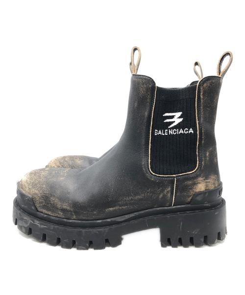 BALENCIAGA（バレンシアガ）BALENCIAGA (バレンシアガ) Strike Chelsea Boot/ストライク チェルシーブーツ ブラック サイズ:SIZE41の古着・服飾アイテム