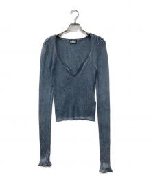 DIESEL（ディーゼル）の古着「m-ichiko リブニット」｜ブルー