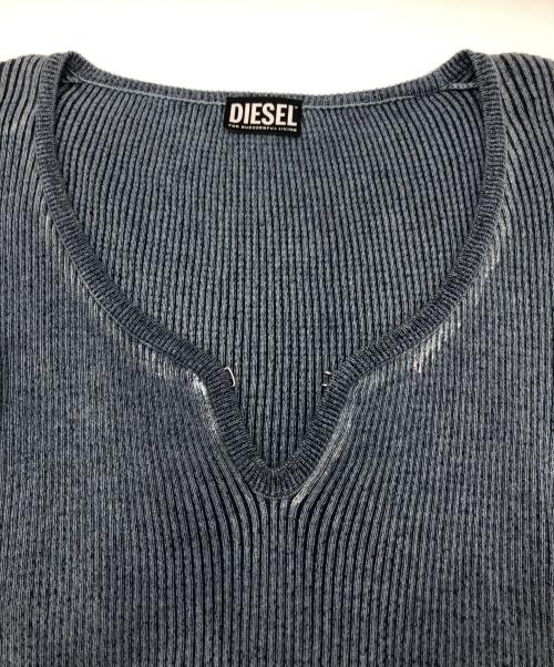 DIESEL（ディーゼル）DIESEL (ディーゼル) m-ichiko リブニット ブルー サイズ:Mの古着・服飾アイテム