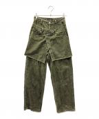 MAISON SPECIALメゾンスペシャル）の古着「Multi Way Wrap Denim Pants」｜グリーン