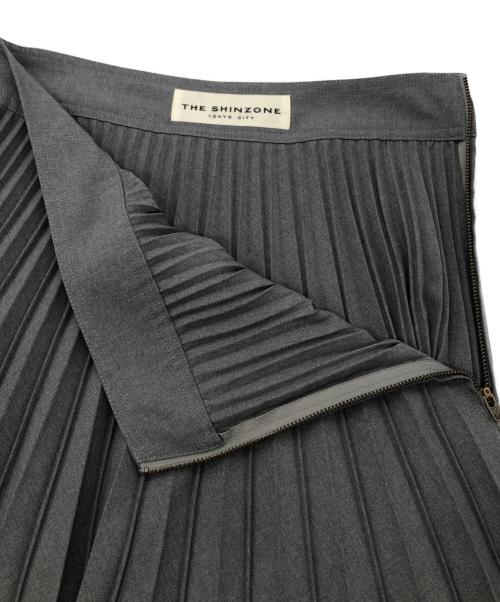 THE SHINZONE（ザ シンゾーン）THE SHINZONE (ザ シンゾーン) PLEATS SKIRT グレー サイズ:34の古着・服飾アイテム