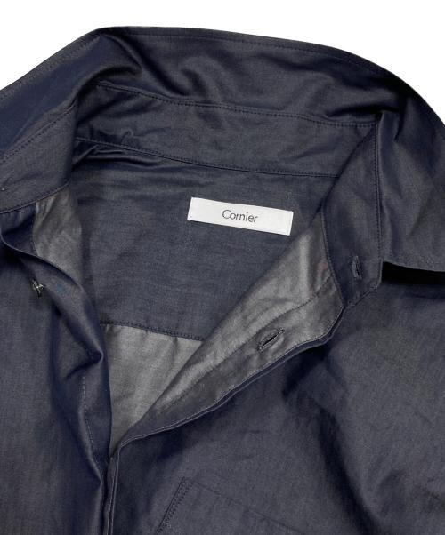 cornier（コルニエ）Cornier (コルニエ) コットンシャツ ネイビー サイズ:Mの古着・服飾アイテム