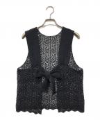 enricaエンリカ）の古着「レースガラKNIT」｜ネイビー