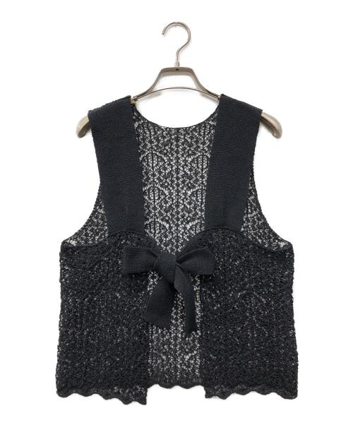 enrica（エンリカ）enrica (エンリカ) レースガラKNIT ネイビー サイズ:FREE 未使用品の古着・服飾アイテム