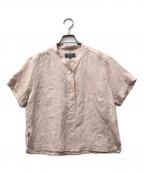 MARGARET HOWELLマーガレットハウエル）の古着「LINEN VOILE SHIRT」｜ピンク