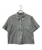 MARGARET HOWELLマーガレットハウエル）の古着「SOFT COTTON CHECK SHIRT」｜グレー