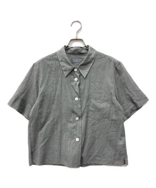 MARGARET HOWELL（マーガレットハウエル）MARGARET HOWELL (マーガレットハウエル) SOFT COTTON CHECK SHIRT グレー サイズ:2 未使用品の古着・服飾アイテム