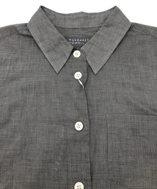 MARGARET HOWELL（マーガレットハウエル）MARGARET HOWELL (マーガレットハウエル) SOFT COTTON CHECK SHIRT グレー サイズ:2 未使用品の古着・服飾アイテム