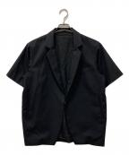 ETHOSENSエトセンス）の古着「Short sleeve jacket」｜ブラック