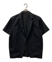 ETHOSENS（エトセンス）の古着「Short sleeve jacket」｜ブラック