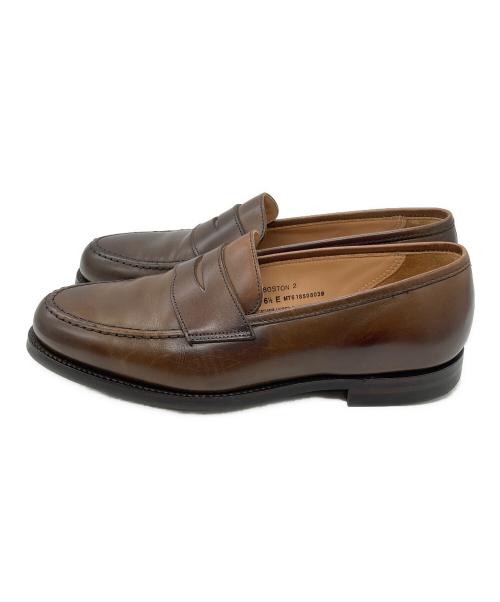 Crockett & Jones（クロケット＆ジョーンズ）Crockett & Jones (クロケット＆ジョーンズ) BOSTON 2 ローファー ブラウン サイズ:6 1/2の古着・服飾アイテム