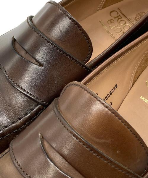 Crockett & Jones（クロケット＆ジョーンズ）Crockett & Jones (クロケット＆ジョーンズ) BOSTON 2 ローファー ブラウン サイズ:6 1/2の古着・服飾アイテム