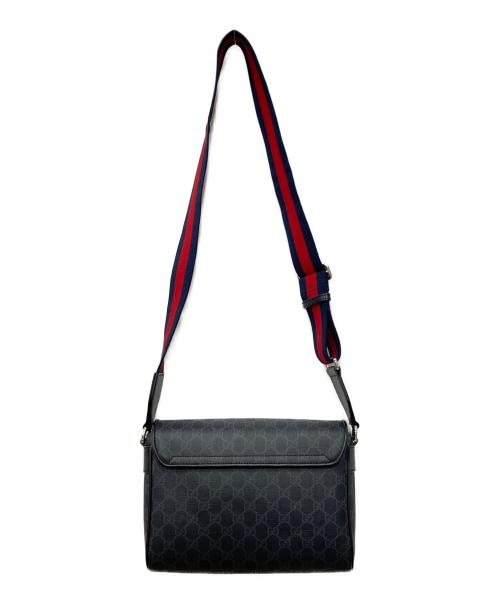 GUCCI（グッチ）GUCCI (グッチ) GGパターン ミディアム クロスボディバッグ ネイビー サイズ:下記参照の古着・服飾アイテム
