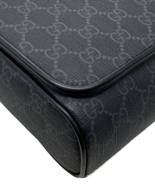GUCCI（グッチ）GUCCI (グッチ) GGパターン ミディアム クロスボディバッグ ネイビー サイズ:下記参照の古着・服飾アイテム