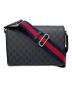 GUCCI（グッチ）の古着「GGパターン ミディアム クロスボディバッグ」｜ネイビー
