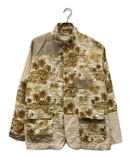 Engineered Garments（エンジニアド ガーメンツ）Engineered Garments (エンジニアド ガーメンツ) Loiter jacket - Hawaiian Print ベージュ サイズ:Mの古着・服飾アイテム