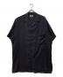 Yohji Yamamoto pour homme（ヨウジヤマモト プールオム）の古着「シアーオープンカラー半袖シャツ」｜ブラック