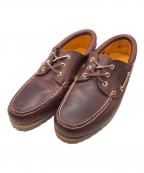 Timberlandティンバーランド）の古着「3-EYE BOAT SHOE」｜バーガンディー