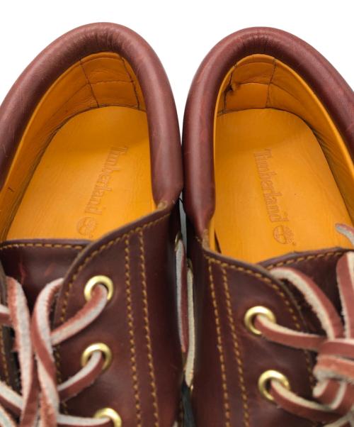 Timberland（ティンバーランド）Timberland (ティンバーランド) 3-EYE BOAT SHOE バーガンディー サイズ:27.5cmの古着・服飾アイテム