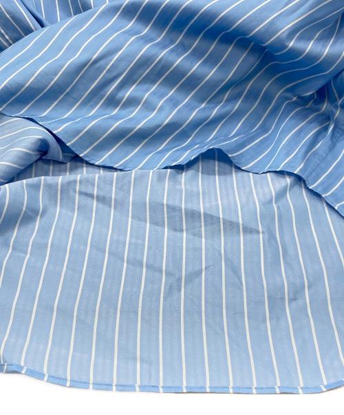 AURALEE（オーラリー）AURALEE (オーラリー) COTTON SILK STRIPE SHIRT ブルー サイズ:4の古着・服飾アイテム