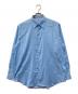 AURALEE（オーラリー）の古着「COTTON SILK STRIPE SHIRT」｜ブルー