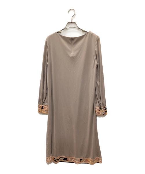 LEONARD FASHION（レオナールファッション）LEONARD FASHION (レオナールファッション) フラワーパイピング セットアップワンピース グレー サイズ:Mの古着・服飾アイテム