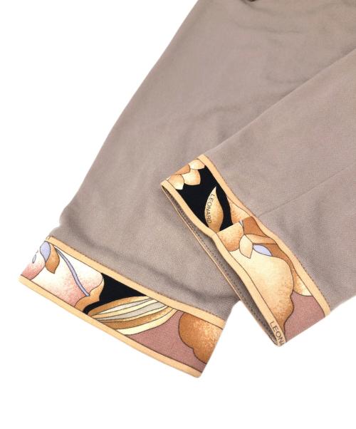 LEONARD FASHION（レオナールファッション）LEONARD FASHION (レオナールファッション) フラワーパイピング セットアップワンピース グレー サイズ:Mの古着・服飾アイテム