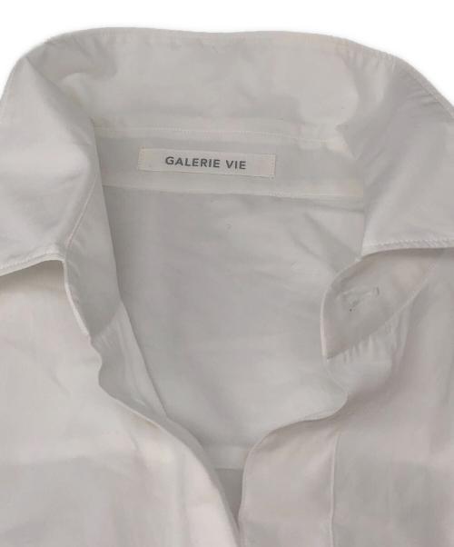 GALERIE VIE（ギャルリーヴィー）GALERIE VIE (ギャルリーヴィー) コットンブロード レギュラーシャツ ホワイト サイズ:36 未使用品の古着・服飾アイテム