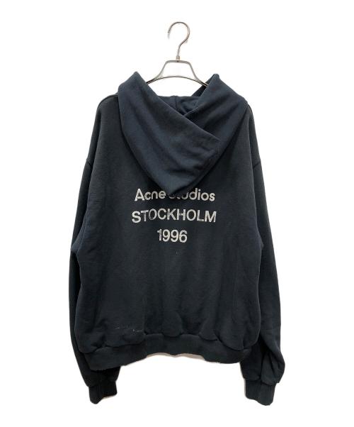 Acne studios（アクネ ストゥディオズ）ACNE STUDIOS (アクネ ストゥディオズ) ロゴフーディセーター ブラック サイズ:Lの古着・服飾アイテム