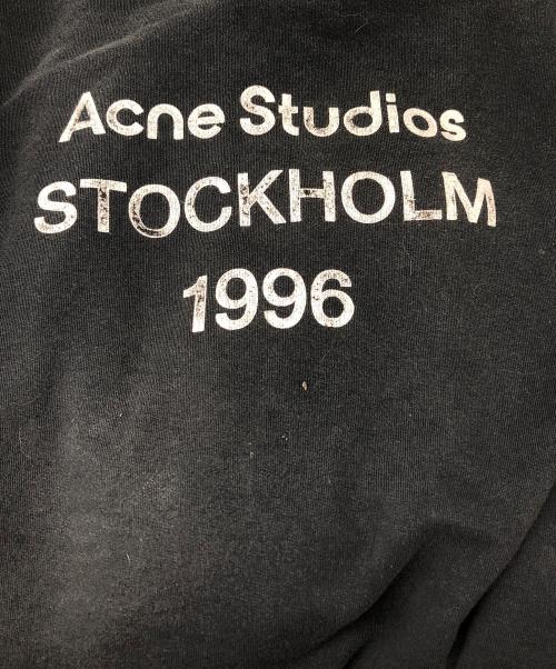 Acne studios（アクネ ストゥディオズ）ACNE STUDIOS (アクネ ストゥディオズ) ロゴフーディセーター ブラック サイズ:Lの古着・服飾アイテム