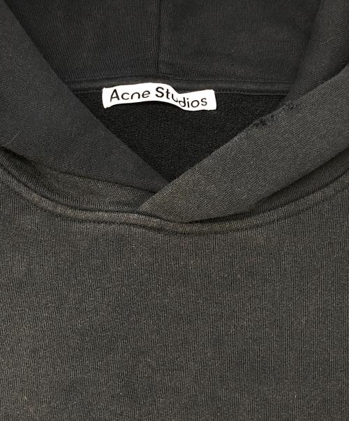Acne studios（アクネ ストゥディオズ）ACNE STUDIOS (アクネ ストゥディオズ) ロゴフーディセーター ブラック サイズ:Lの古着・服飾アイテム