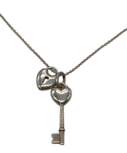 TIFFANY & Co.（ティファニー）Tiffany & Co. (ティファニー) ハートロックキーネックレス シルバー×グリーンの古着・服飾アイテム