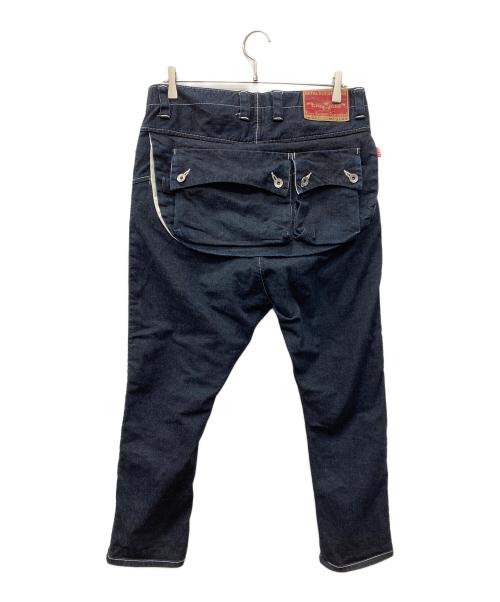 NATAL DESIGN（ネイタルデザイン）NATAL DESIGN (ネイタルデザイン) G55 サルエルフラップデニムパンツ インディゴ サイズ:32の古着・服飾アイテム