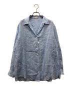 MUSE de Deuxieme Classeミューズ ドゥーズィエム クラス）の古着「LINEN WASH シャツ」｜ブルー