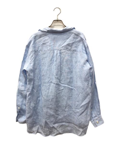 MUSE de Deuxieme Classe（ミューズ ドゥーズィエム クラス）MUSE de Deuxieme Classe (ミューズ ドゥーズィエム クラス) LINEN WASH シャツ ブルー サイズ:FREE 未使用品の古着・服飾アイテム