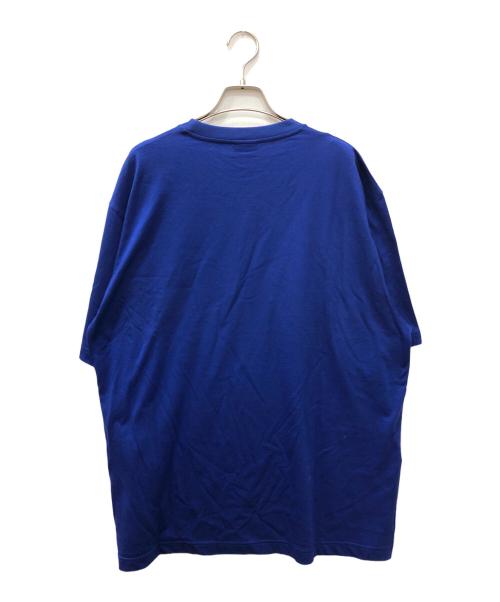 GUCCI（グッチ）GUCCI (グッチ) プリント シルクブレンドジャージー Tシャツ ブルー サイズ:XXLの古着・服飾アイテム